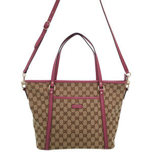 Gucci GG Monogram Joy Tote Peonia Flower Pink
